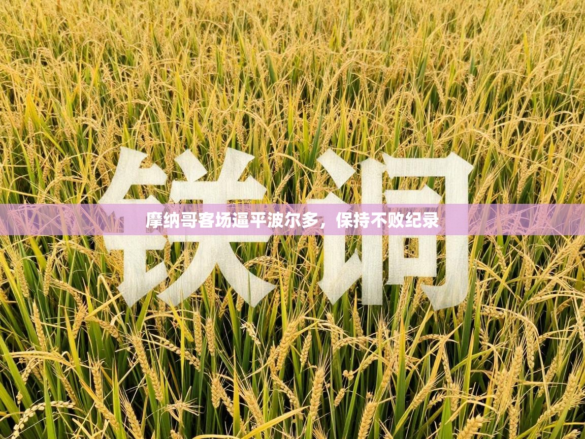 摩纳哥客场逼平波尔多,保持不败纪录 第1张